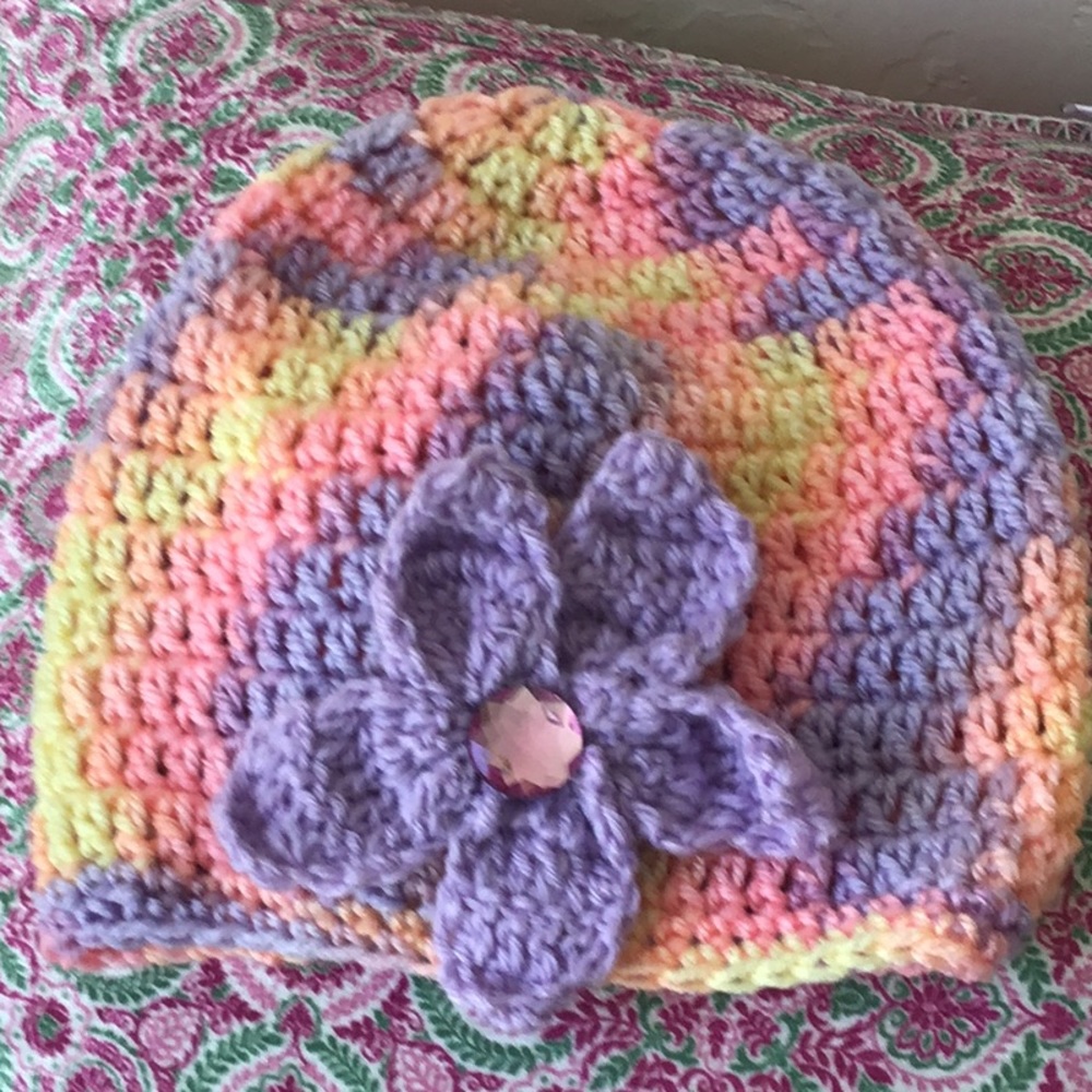 Girl crochet hat